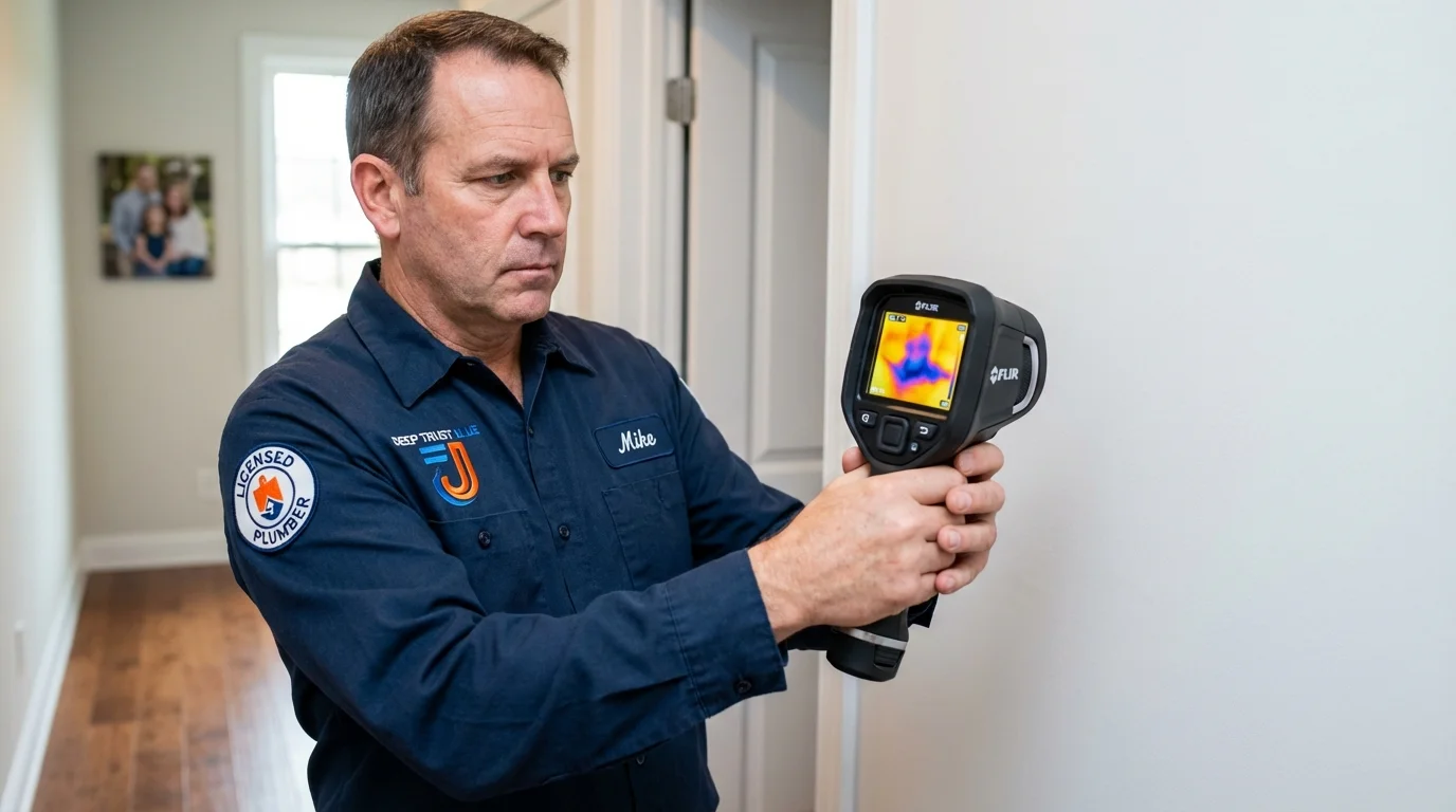Thermal imaging leak detection by Johns Plumbing LLC in Tannersville